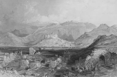 Ephesus, the Castle of Aiasaluk in the Distance